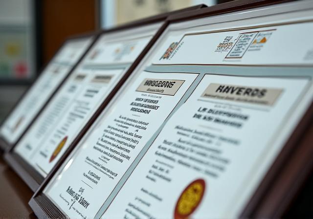 Healthcare accreditation certificates